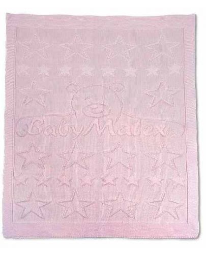 Детско плетено одеяло Baby Matex - Бяло, 75 х 110 cm - 2