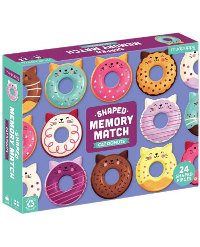 Детска мемори игра Mudpuppy - Cat Donuts - 1