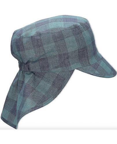 Детска шапка с козирка и UV 50+ защита Sterntaler - С квадратчета, 51 cm, 18-24 месеца - 3