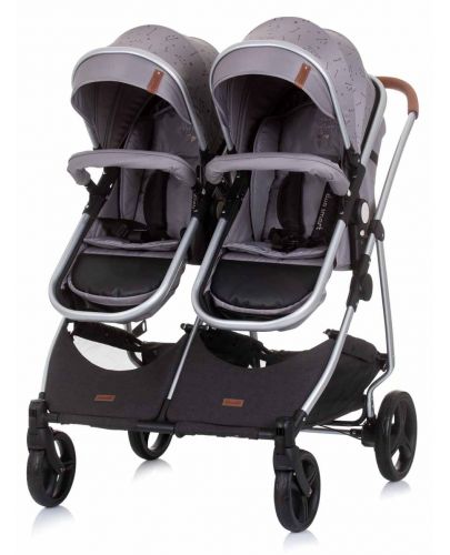 Детска количка за близнаци Chipolino Графит - Дуо Смарт - 7