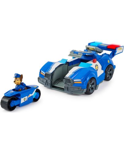 Детска играчка Spin Master Paw Patrol - Трансформираща се полицейска кола, Чейс - 3