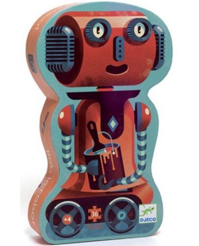 Детски пъзел Djeco - Робот, 36 части - 1