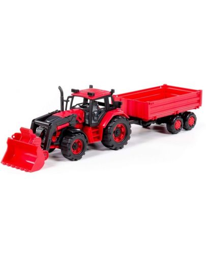 Детска играчка Polesie - Трактор с лопата и ремарке - 2