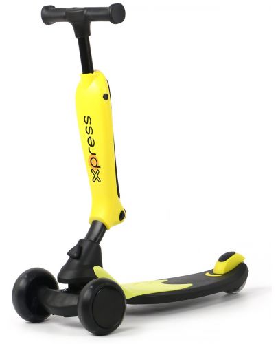 Детски скутер 2 в 1 Chipolino - X-Press,  жълт - 4