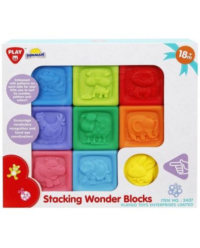Детски кубчета PlayGo - Пирамида - 1