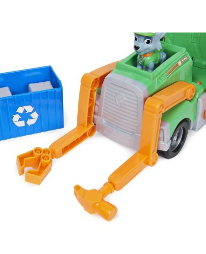 Детска играчка Spin Master Paw Patrol - Камионът за рециклиране на Роки - 5