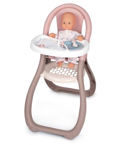 Детска играчка Smoby - Столче за хранене на кукли - 1