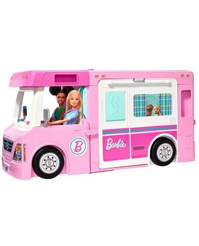 Игрален комплект Mattel Barbie - Кемперът на Барби, 60 части - 2