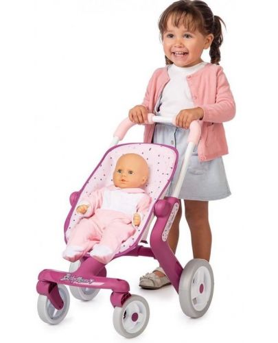 Детска количка за кукли Smoby, розова - 4
