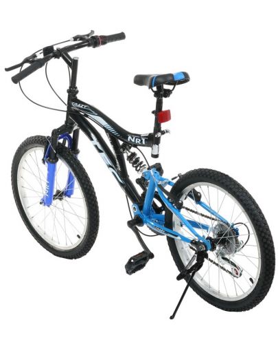 Детски велосипед TEC - Crazy 20", 7 скорости, черно-син - 4
