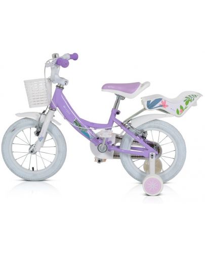 Детски велосипед Byox - Eden, лилав, 14" - 2