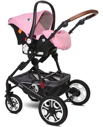 Детска комбинирана количка Lorelli - Lora Set, Candy Pink - 9