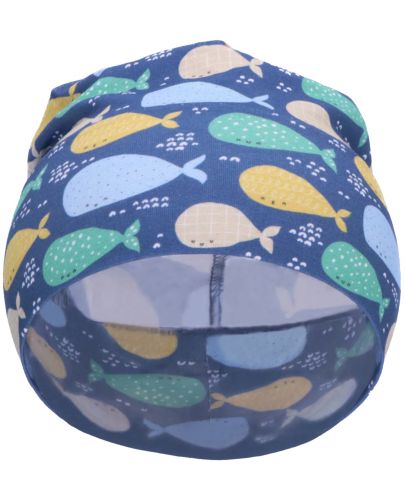 Детска шапка с UV 50+ защита Sterntaler - С китове, 47 cm, 9-12 месеца   - 3