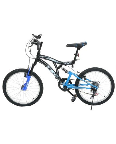 Детски велосипед TEC - Crazy 20", 7 скорости, черно-син - 3