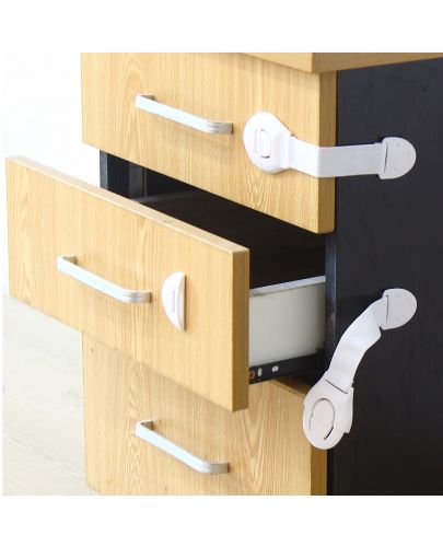 Детски предпазни ключалки за шкафове и уреди Sipo - 10 броя - 5