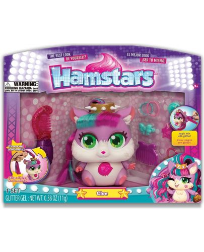 Детска играчка Hamstars - Хамстер за Прически, Cloe - 1
