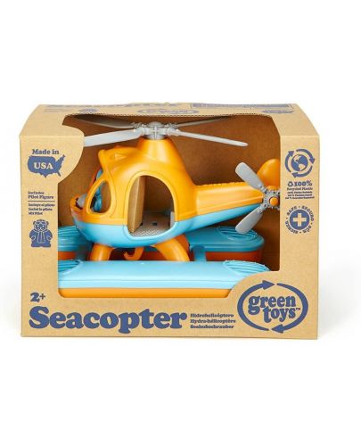 Детска играчка Green Toys - Морски хеликоптер, оранжев - 5
