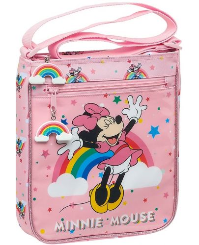 Детска чанта за рамо Safta - Minnie Mouse Rainbow - 1