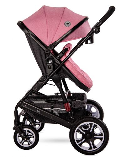 Детска комбинирана количка 3в1 Lorelli - Lora Set, розова - 7