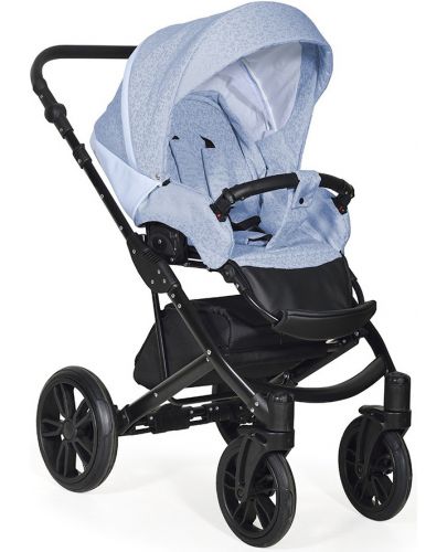 Детска количка Baby Giggle - Mio, 2в1, синя - 3