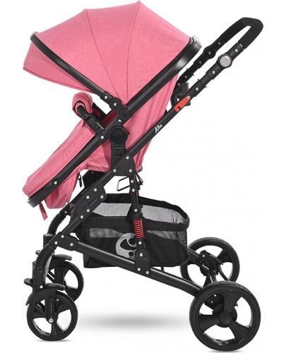 Детска комбинирана количка Lorelli - Alba Classic Set, Candy Pink - 6