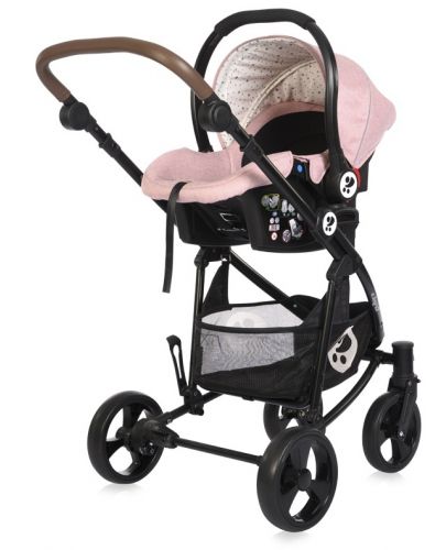 Детска количка Lorelli - Crysta 3в1, Blossom Pink, с чанта - 5