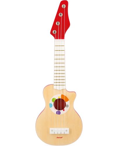 Детска електрическа китара Janod - Confetti, дървена - 3