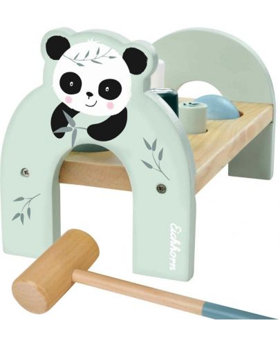 Детски дървен комплект Eichorn - Игра с чук и пейка - 3
