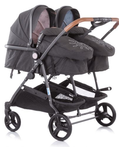 Детска количка за близнаци Chipolino - ДуоСмарт, синьо/розова - 2