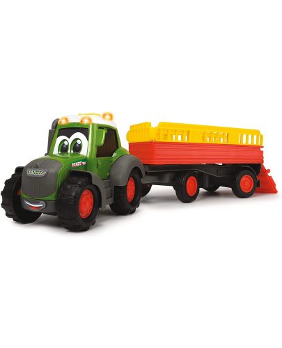 Детска игарчка Dickie Toys ABC - Трактор с ремарке за животни, Fendti - 1