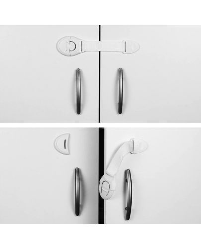 Детски предпазни ключалки за шкафове и уреди Sipo - 10 броя - 6