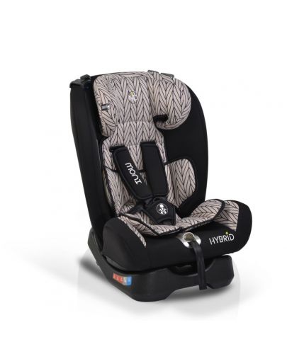 Детско столче за кола Moni - Hybrid Premium, бежови линии - 1