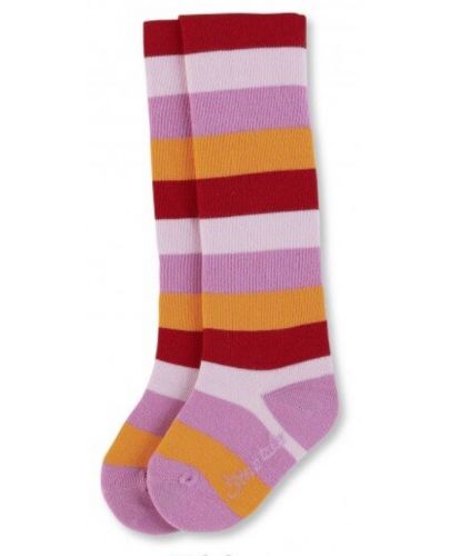 Детски памучен чорапогащник Sterntaler - На райе, 80 cm, 8-9 месеца - 1