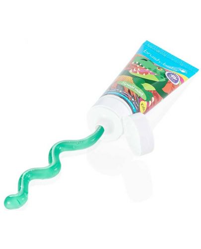 Детска паста за зъби Brush Baby - Spearmint, Динозавър, 100 ml - 3