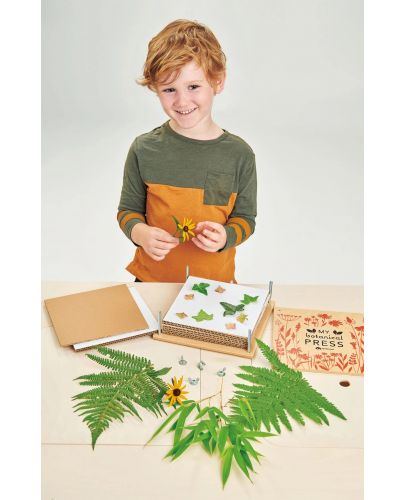 Детски игрален комплект Tender Leaf Toys - Моята дървена ботаническа преса - 4