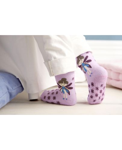 Детски чорапи със силиконова подметка Sterntaler - Фея, 25/26, 3-4 години - 2