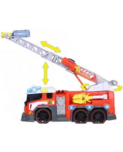 Детска играчка Dickie Toys - Пожарна, със звуци и светлини - 4