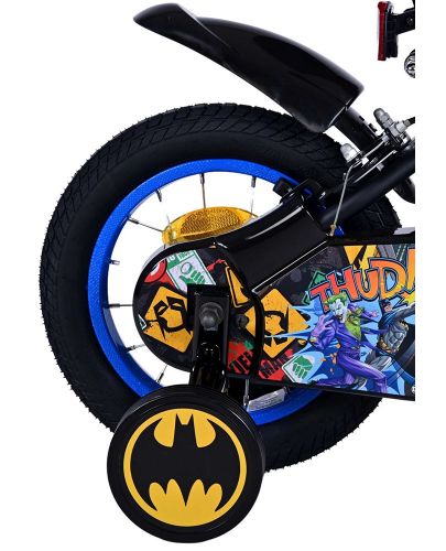 Детски велосипед с помощни колела E&L cycles - Batman, 12'' - 7