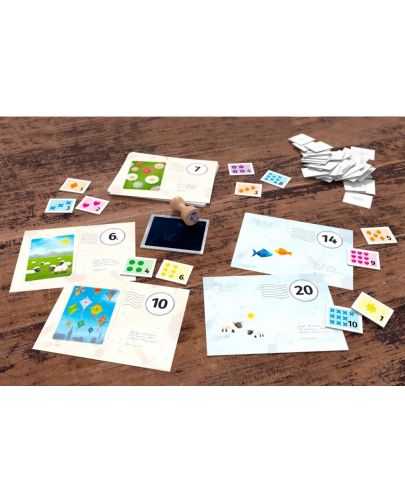 Детска настолна игра за смятане Haba  - Пощата и гълъба - 3