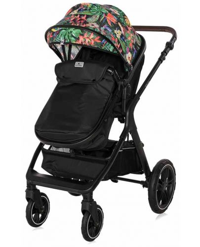 Детска количка Lorelli - Viola, Tropical flowers - 3