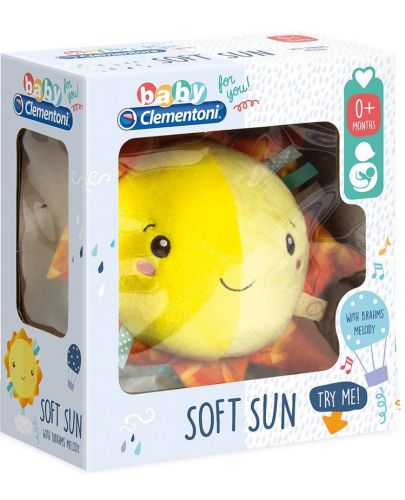 Детска плюшена играчка Clementoni Baby - Слънце - 2
