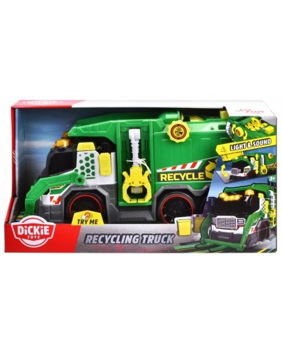 Детска играчка Dickie Toys - Камион за рециклиране, със звуци и светлини - 1