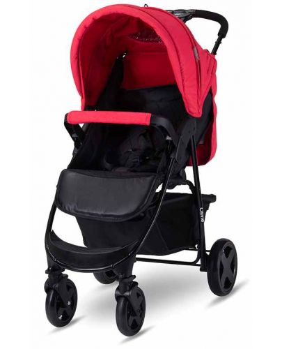Детска количка с покривало Lorelli - Olivia Basic, Mars red - 3