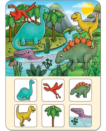 Детска образователна игра Orchard Toys - Динозавърско лото - 3