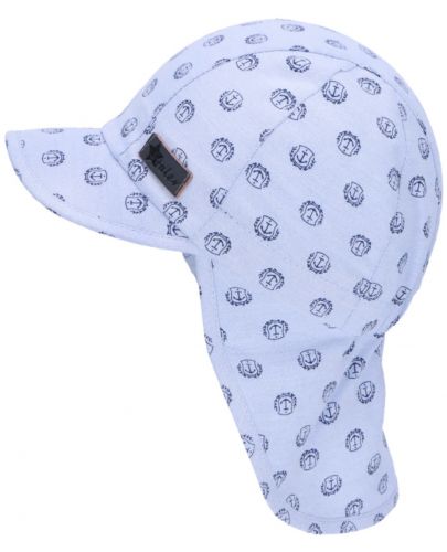 Детска шапка с платка с UV 50+ защита Sterntaler - С котвички, 49 cm, 12-18 месеца - 2