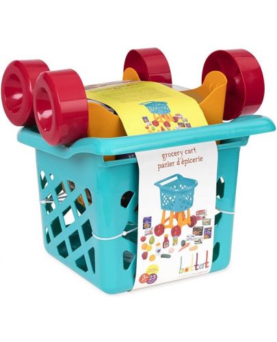 Детски комплект Battat - Пазарска количка с продукти - 4