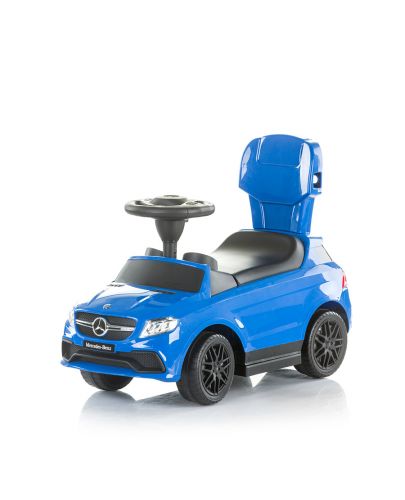 Детска кола с дръжка и сенник Chipolino - Mercedes AMG GLЕ63, синя - 4