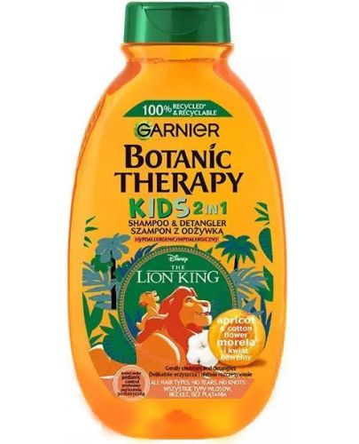 Детски шампоан 2 в 1 Garnier - Botanic Therapy Kids, Apricot, 250 ml - 1