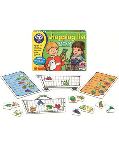 Детска игра Orchard Toys - Списък за пазаруване, Плодове и зеленчуци - 2