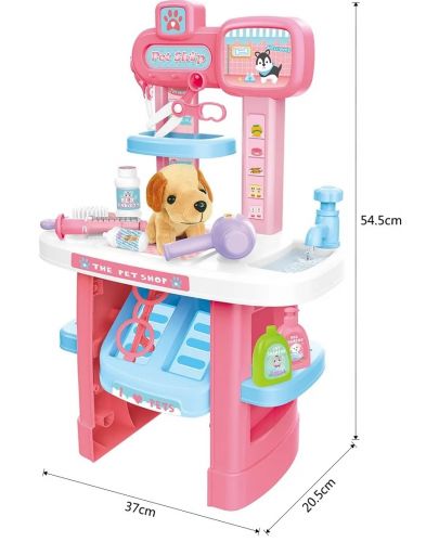 Детска играчка Ocie - Ветеринарна маса с 22 части - 3